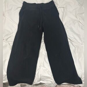 Lululemon Black Scuba Mid-Rise Wide-Leg Pant Regular